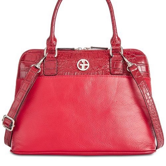 Giana Bernini Red satchel handbag - Picture 1 of 16